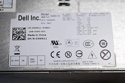 Dellin 240 W virtalähde, 100 V–240 V, Slim Form Factor, Active, JNPVV (Slim Form Factor, Active Power Factor Correction, ei-redundantti, Acbel Polytec