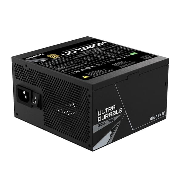 Gigabyte UD750GM - PSU (intern) - ATX12V 2.31 - EPS12V - 80 PLUS Guld - AC 100-240 V - 750 Watt - aktiv PFC (GP-UD750GM)
