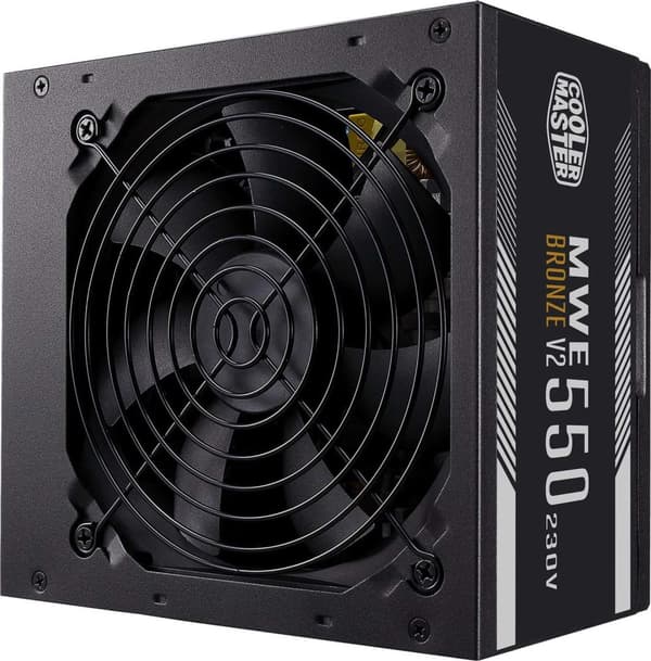 Cooler Master MWE Bronze V2 550 - PSU (intern) - ATX12V 2.52 - EPS12V - 80 PLUS Bronze - AC 200-240V - 550 Watt - aktiv PFC - Europa (MPE-5501-ACABW-B