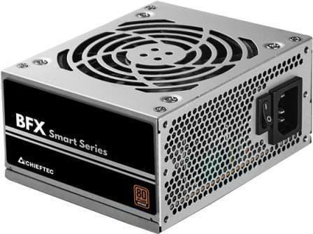 Chieftec BFX Smart Series 350W - PSU (intern) - ATX12V 2.3/ SFX12V - 80 PLUS Bronze - AC 100-240V - 350 Watt - aktiv PFC Sort, Sølv