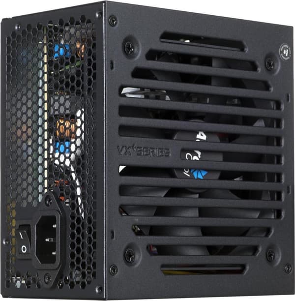 Aerocool PGS VX-500plus AEROPGSVX-500PLUS-80 strømforsyning (500 W, aktiv) (AEROPGSVX-500PLUS-80) Sort