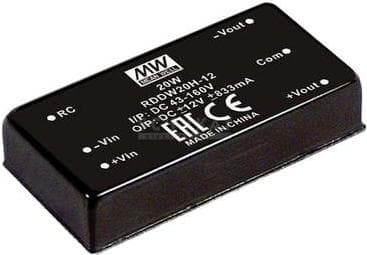 Mean Well RDDW20G-15 DC-konverter 666mA 20W Antal udgange: 2 x