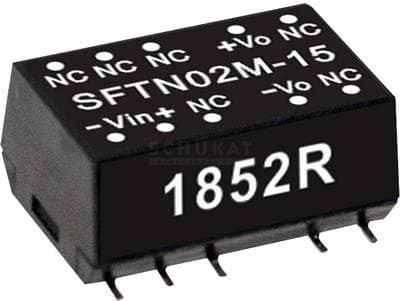 Mean Well SFTN02M-15 DC konverter modul 133mA 2W Antal udgange: 1 x
