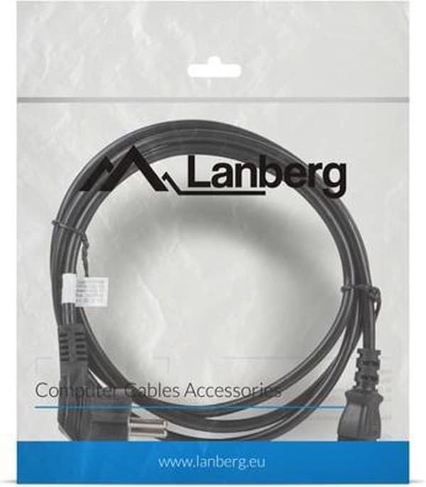 Lanberg CA-C13C-11CC-0018-BK strömkabel Svart 1,8 m C13-koppling CEE7/7