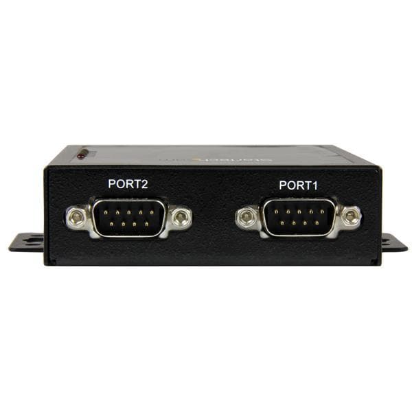 2-porttinen Serial-to-IP Ethernet-laitepalvelin - RS232 - Metalli ja asennettava - Sarjalaitepalvelin - RS232 Serial-Over-IP - Sarja-Ethernet-muunnin
