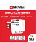 Miniatyrbillede 4 af 11: Skross 1302470 Rejsestik Pro Light USB (2xA) -Verden