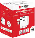 Miniatyrbillede 5 af 11: Skross 1302470 Rejsestik Pro Light USB (2xA) -Verden