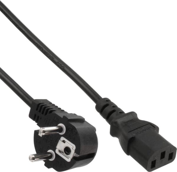 Gembird PC-186-VDE-3M strømkabel med VDE-godkendelse 3 meter sort