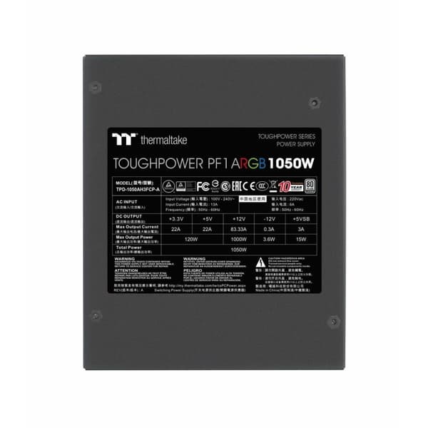 Strømforsyning THERMALTAKE Toughpower PF1 1050 W