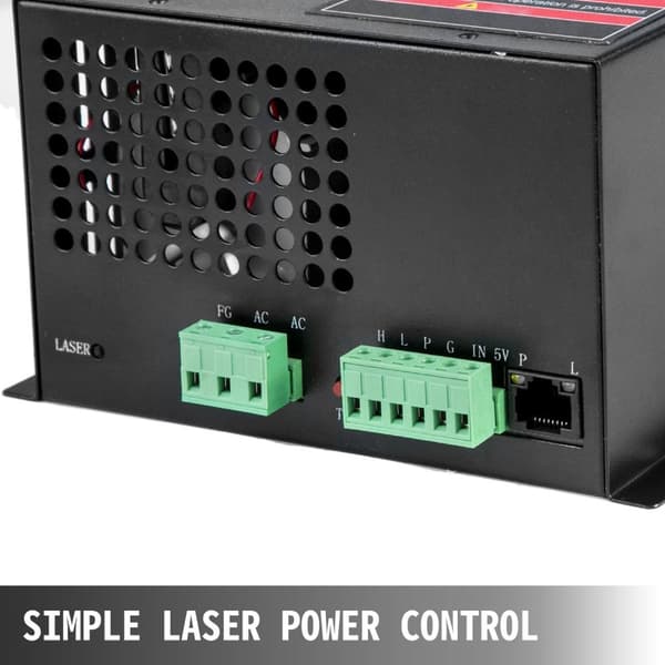 CO2-laserstrømforsyning - Lille & let, høj effektivitet, TTL-niveau kontrol