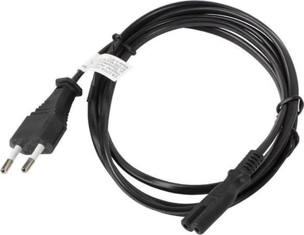 Lanberg CA-C7CA-10CC-0018-BK strømkabel Sort 1,8 m C7-kobling CEE7/16