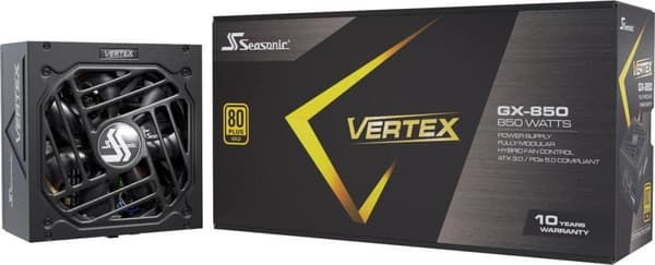 Seasonic VERTEX GX 850 - PSU (intern) - ATX12V / EPS12V - 80 PLUS Guld - AC 100-240V - 850 Watt
