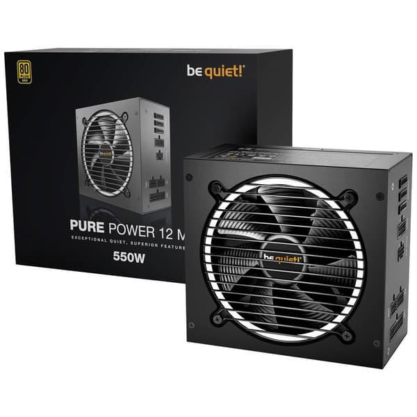 BeQuiet Pure Power 12 M PC nätaggregat 550 W ATX 80PLUS® Gold