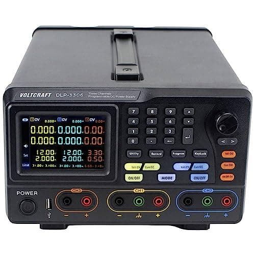 VOLTCRAFT DLP-3306 laboratoriovirtalähde, säädettävä 0 - 30 V 0 - 6 A 378 W RS-232 orjatoiminto Lähtöjen lukumäärä 3 x (VC-13095700)