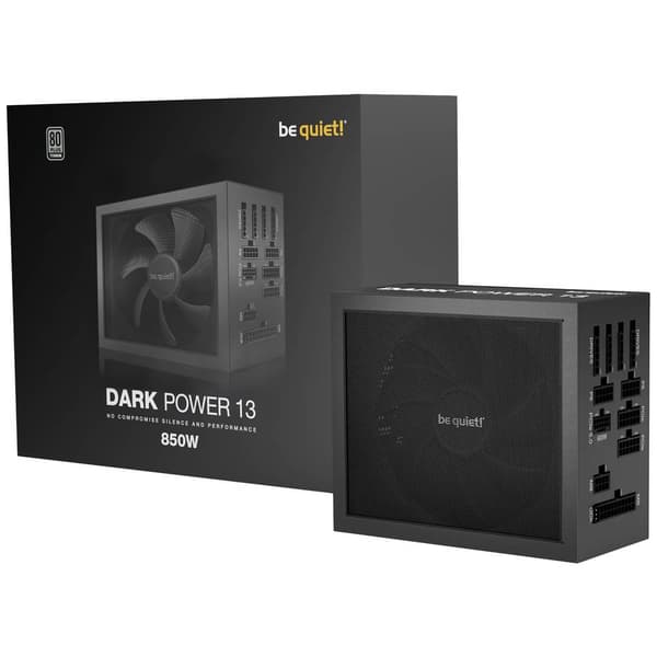 BeQuiet DARK POWER 13 PC nätaggregat 850 W ATX 80PLUS® Titanium Svart
