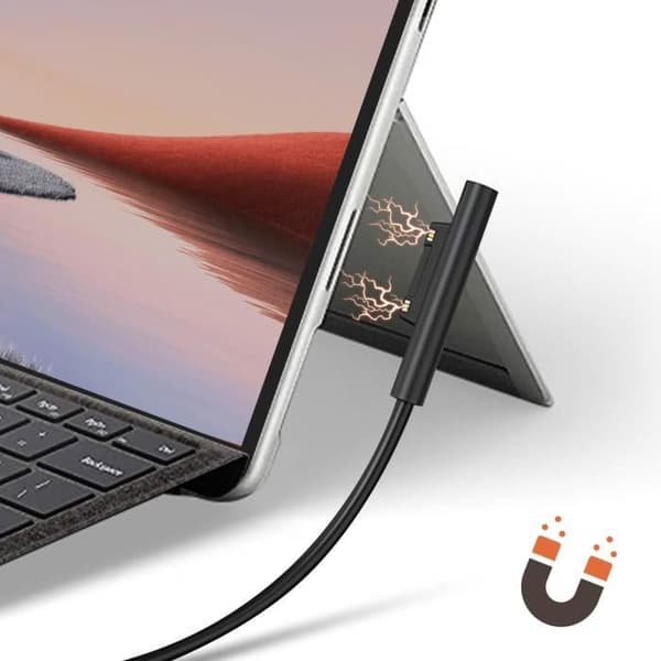 60W nätladdare för Microsoft Surface Pro 9 Surface Pro 8 och Surface Pro 7