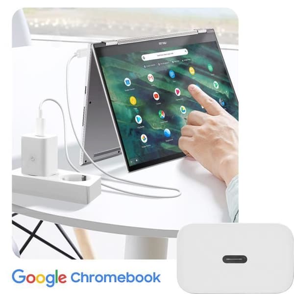 Nätladdare - GOOGLE - GA03502-EU - Strömförsörjning - USB-C - Vit