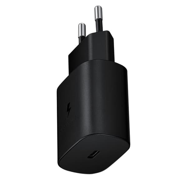 Nätladdare USB-C Strömförsörjning 15W Snabbladdning Original Samsung Black