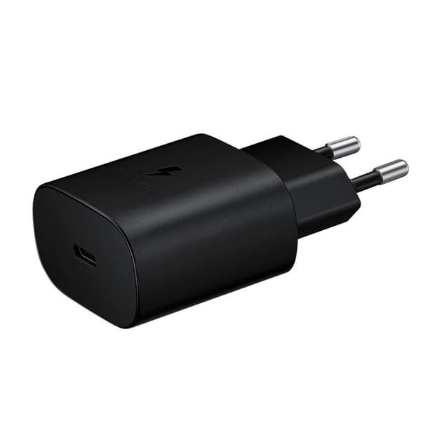 Nätladdare USB-C Strömförsörjning 15W Snabbladdning Original Samsung Black