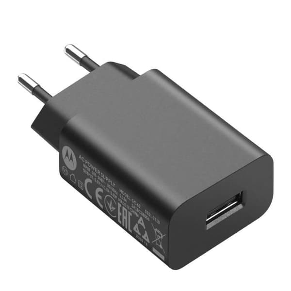 Motorola Original USB Nätladdare 5W Svart - MOTOROLA - Nätladdare - Svart - Laddningseffekt 5W