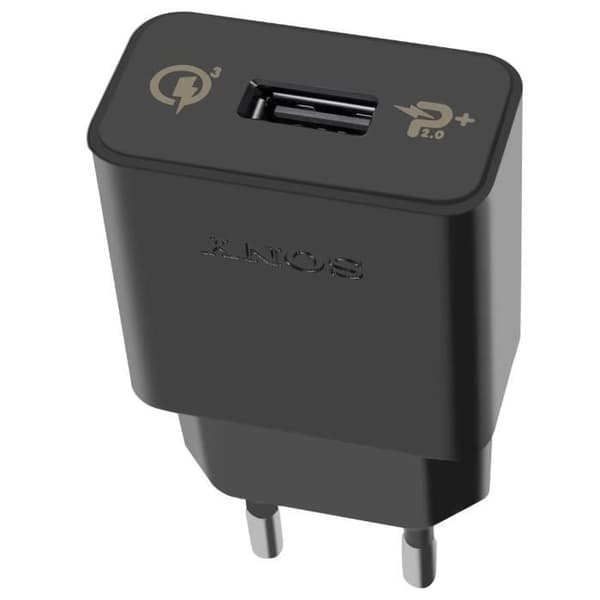 Nätladdare - SONY - Sony USB 15W Quick Charge 3.0 - Svart - Qualcomm Quick Charge 3.0 - USB-port
