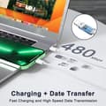Miniatyrbild 4 av 4: Snabbladdare iPhone20W USB C iPhone-laddare med original iPhone-laddningskabel 1mUSB C-strömadapter AC-kontakt [W152]