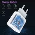 Miniatyrbild 3 av 4: 20W USB C-snabbladdare med 1M-kabel USB-C-vägg Snabbströmkontakt Nätadapter för telefon 12-12 Mini - 12 Pro