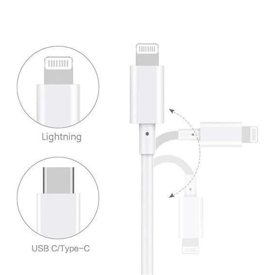 20W snabbladdare strömadapter + USB-C Lightning-kabel för iPhone