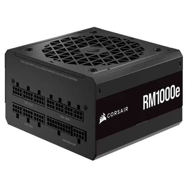 CORSAIR - RM1000e - Strömförsörjning - 1000 Watt - ATX 3.0 Silent - Certifierad 80 PLUS Guld - (CP-9020264-EU)