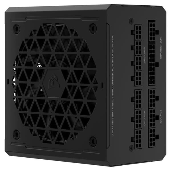 CORSAIR - RM1000e - Strömförsörjning - 1000 Watt - ATX 3.0 Silent - Certifierad 80 PLUS Guld - (CP-9020264-EU)