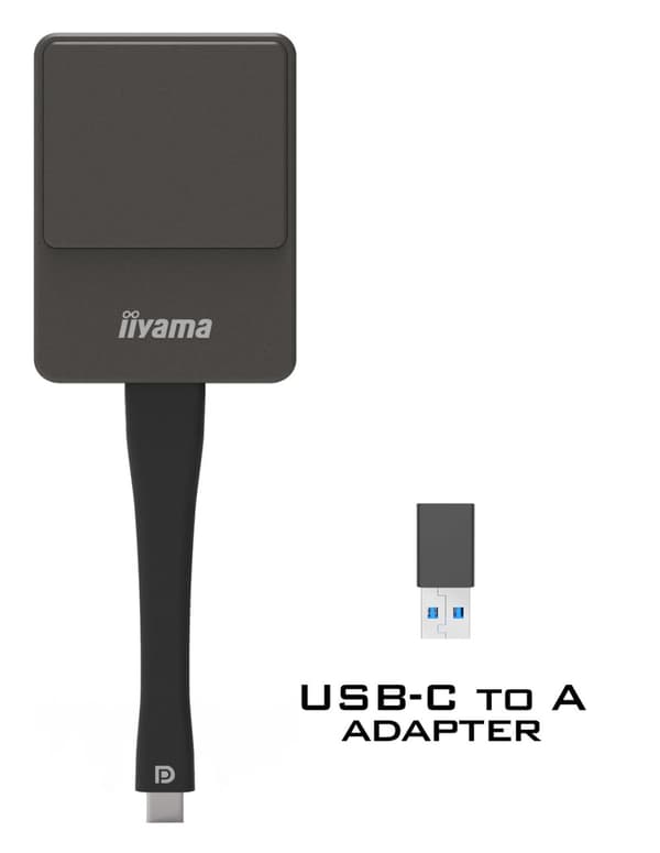iiyama WP D002C - Nätverksmedieströmningsadapter - Silver/Svart (WP D002C)
