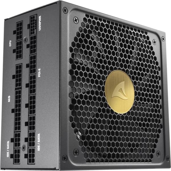 Sharkoon Rebel P30 Gold 1300W - Strømforsyning - ATX12V 3.0 - 80 Plus Gold - 1300 Watt - Modulær - Zero RPM Mode - PCIe 5.0 - 12VHPWR stik - sort Sort