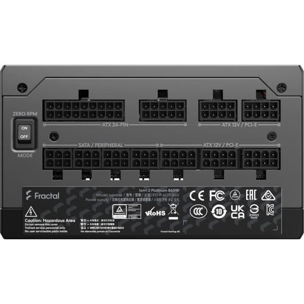 PC-strömförsörjning-FRAKTAL DESIGN-ION + 2 Platinium-860W (FD-P-IA2P-860-EU)