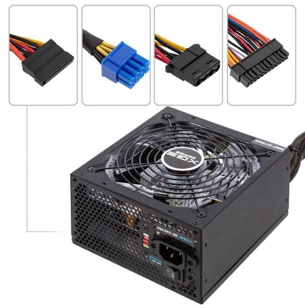 TooQ TooQ Gaming XGE II Fläktströmförsörjning med 140 mm LED 800W Active PFC