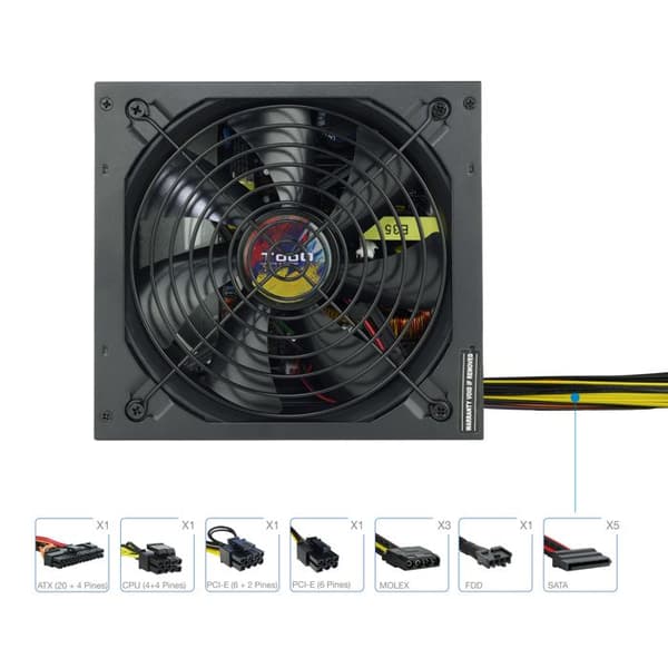 TooQ Strömförsörjning TQAPOLO-600SP 600W