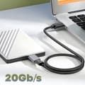 Miniatyrbild 3 av 4: USB-C till Micro B-adapter - Grå - Laddning och synkronisering - Hastighet 5 Gbit/s - Aluminiumlegering