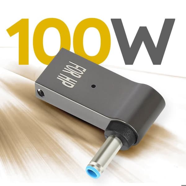 USB-C 100W till DC 4,5 x 3,0 mm laddningsadapter för HP-dator