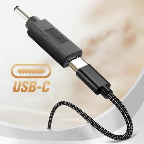 USB-C till DC 3,0 x 1,0 mm laddningsadapter för Acer Laptop