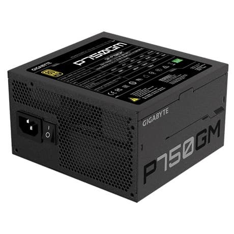 Gigabyte P750GM strømforsyningsenhed 750 W 20+4 pin ATX ATX Sort