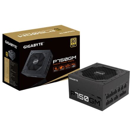 Gigabyte P750GM strømforsyningsenhed 750 W 20+4 pin ATX ATX Sort