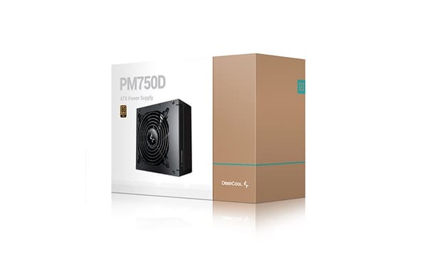 DeepCool PM750D strømforsyningsenhed 750 W 20+4 pin ATX ATX Sort