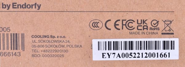 ENDORFY Vero L5 Bronze 600W strømforsyningsenhed 24-pin ATX ATX Sort