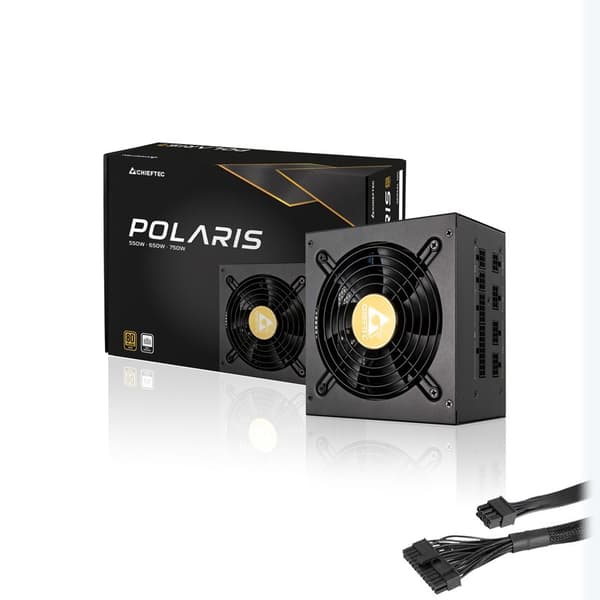 Chieftec Polaris strømforsyningsenhed 650 W 20+4 pin ATX PS/2 Sort