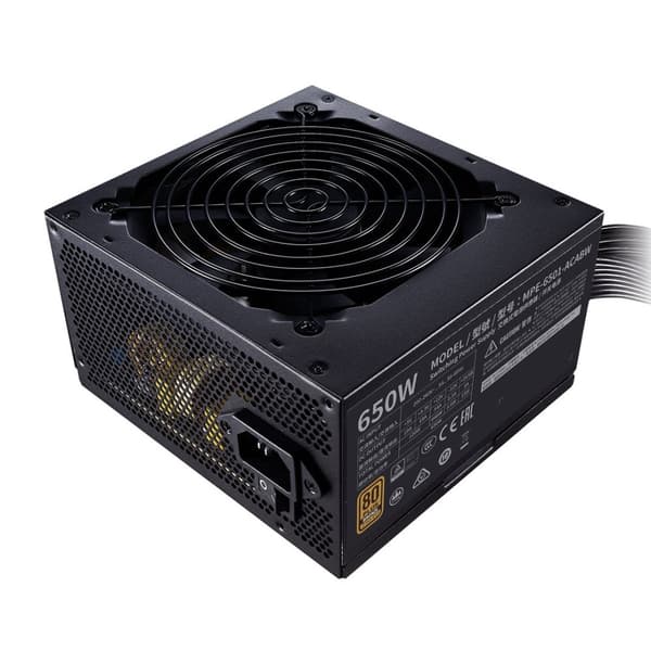 Cooler Master MWE 650 Bronze 230V V2 strømforsyningsenhed 650 W 24-pin ATX ATX Sort