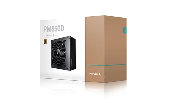 DeepCool PM850D strømforsyningsenhed 850 W 20+4 pin ATX ATX Sort