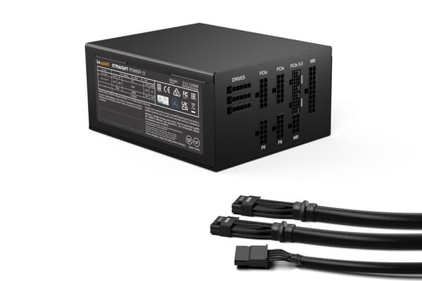 Vær stille! Straight Power 12 strømforsyningsenhed 1200 W 20+4 pin ATX ATX Sort
