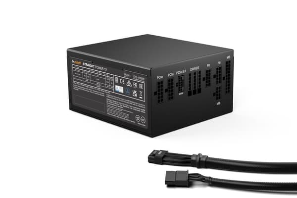 var tyst! BN338 nätaggregat 1000 W 20+4 stift ATX ATX Svart