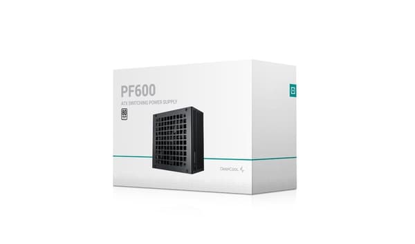 DeepCool PF600 strømforsyningsenhed 600 W 20+4 pin ATX ATX Sort