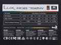 Miniatyrbillede 4 af 4: Aerocool Lux RGB 750W strømforsyningsenhed Sort