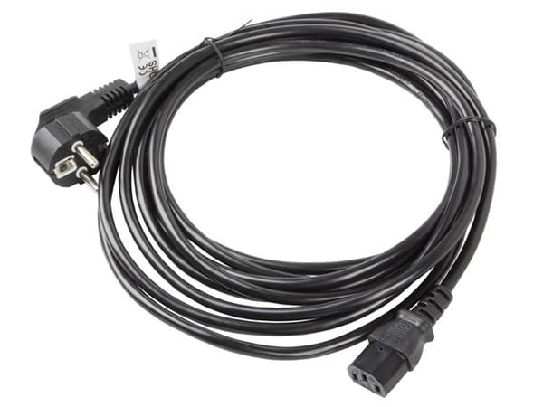 Lanberg CA-C13C-11CC-0100-BK strømkabel Sort 10 m C13 kobling CEE7/7